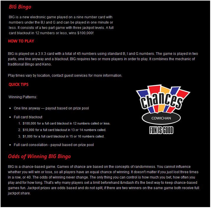 How To Play Big Bingo How To Play Big Bingo